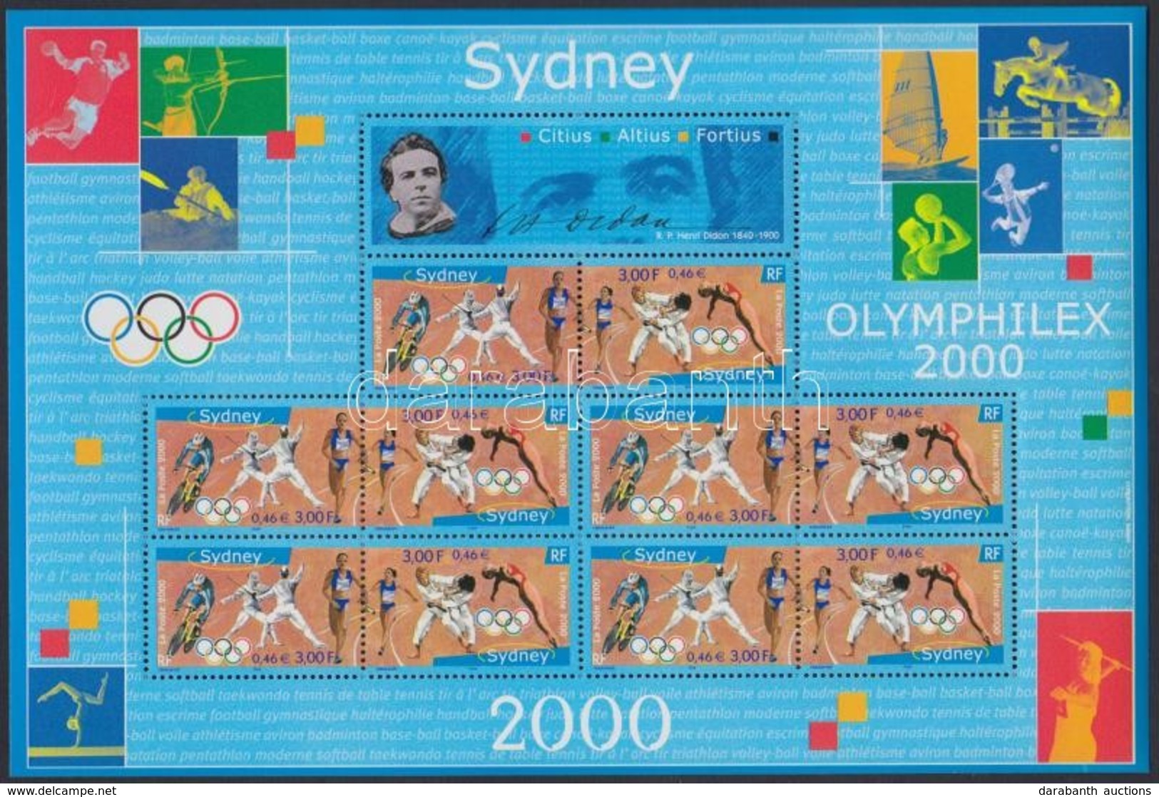 ** 2000 Nyári Olimpia, Sydney Kisív Mi 3481-3482 - Andere & Zonder Classificatie