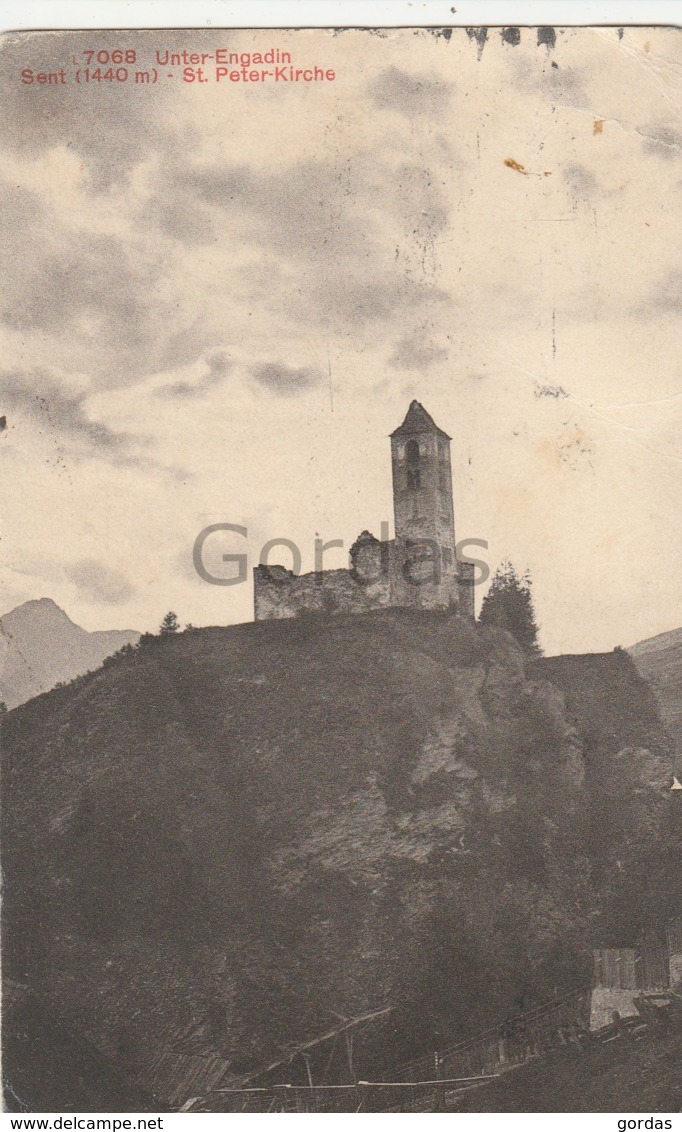 Switzerland - Unter Engadin Sent - St. Peter Kirche - Sent