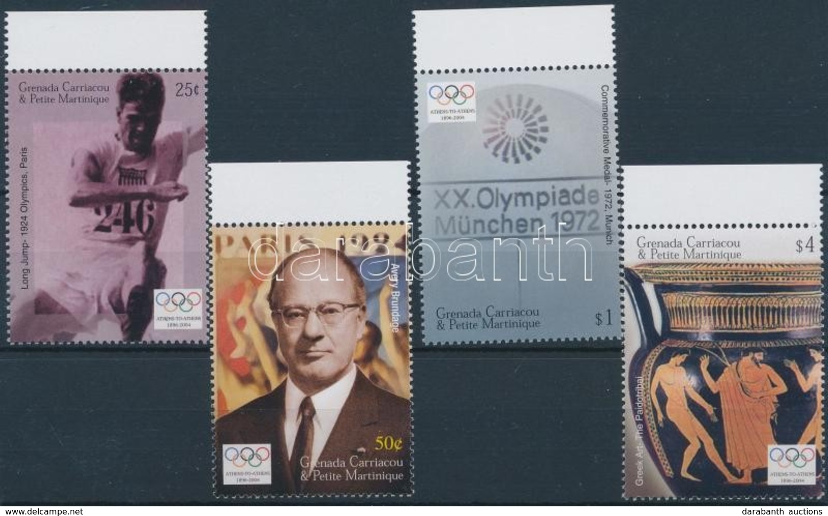 ** 2004 Athén-i Olimpia ívszéli Sor Mi 4056-4059 - Andere & Zonder Classificatie