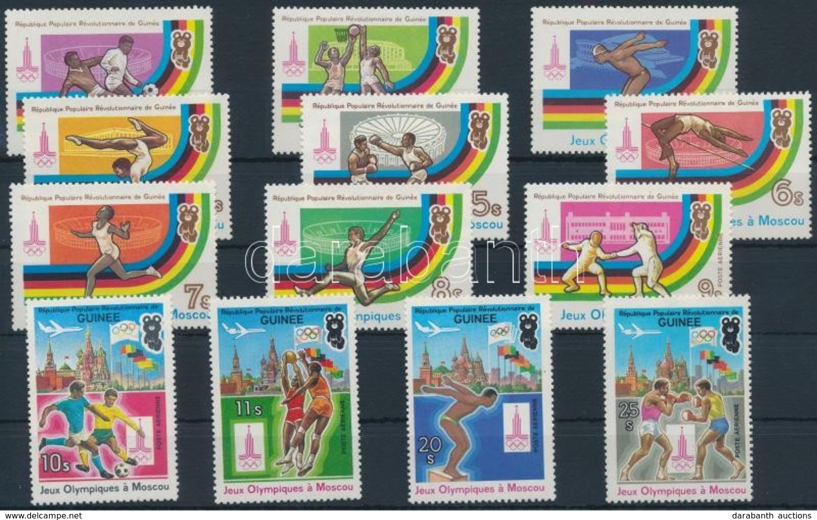 ** 1982 Nyári Olimpia Sor Mi 896-908 A - Andere & Zonder Classificatie