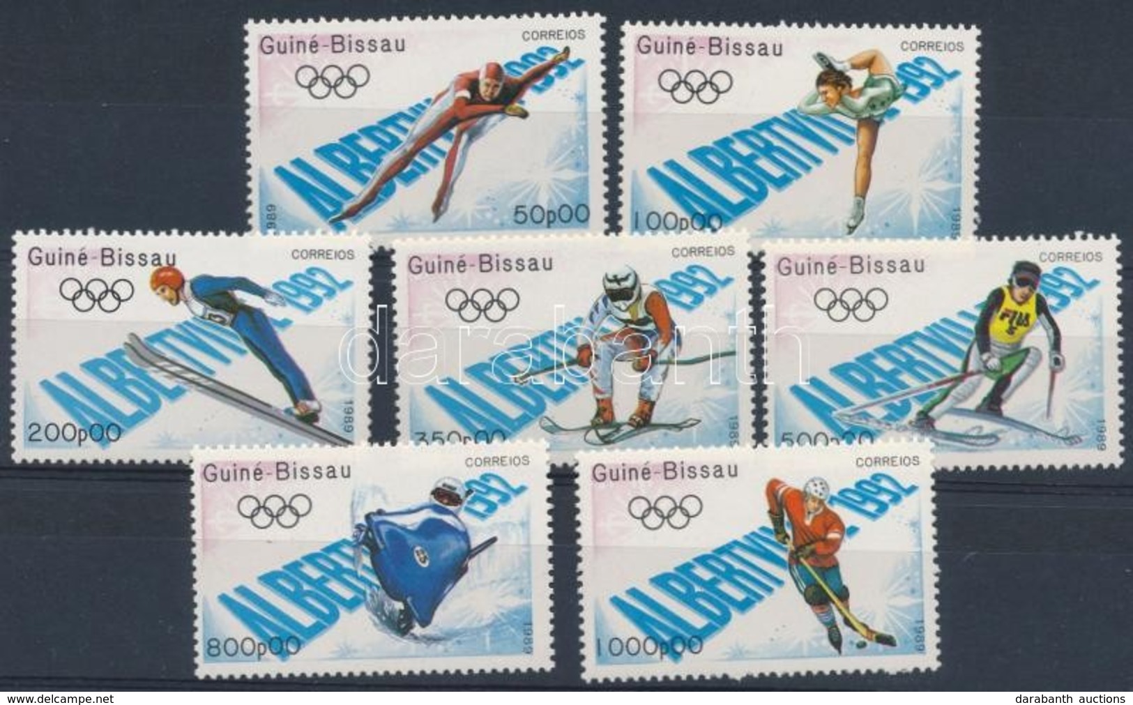 ** 1989 Olimpia, Albertville Sor Mi 1088-1094 - Andere & Zonder Classificatie