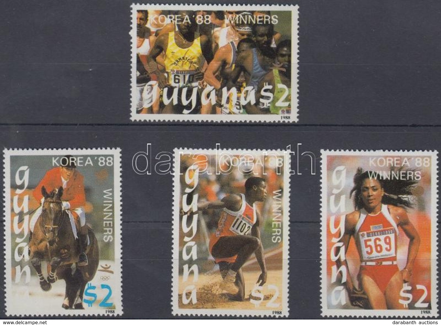 ** 1989 Nyári Olimpia Sor Első Négy értéke Mi 2492-2495 - Andere & Zonder Classificatie