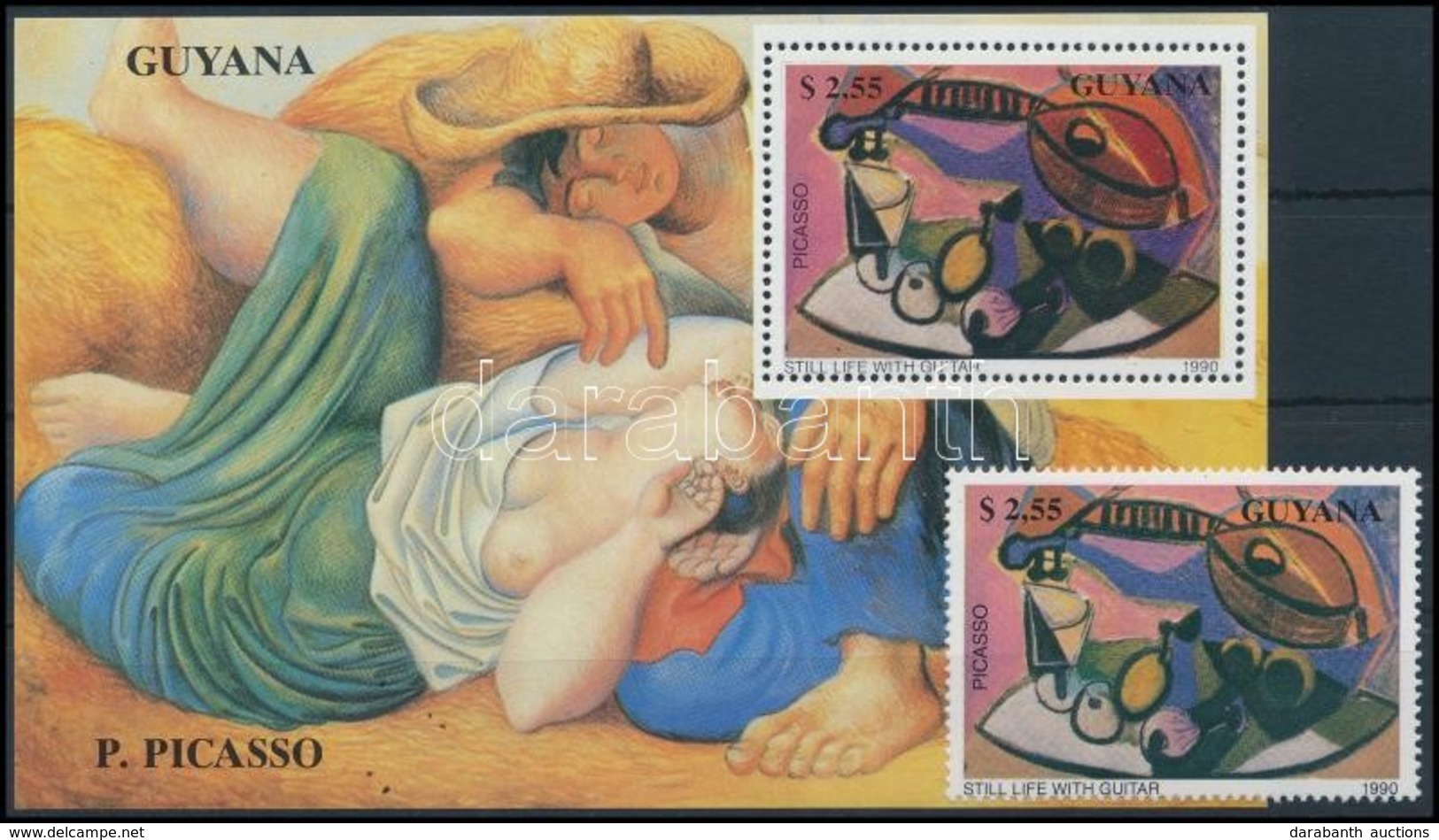 ** 1990 Picasso, Festmény Bélyeg + Blokk,
Picasso, Painting Stamp + Block
Mi 3177 + Mi 96 - Andere & Zonder Classificatie