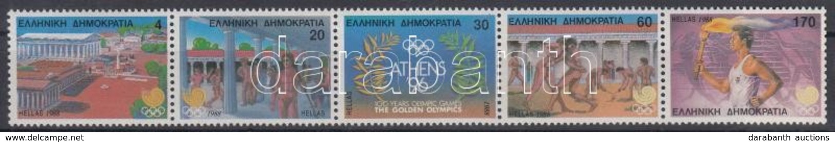 ** 1988 Nyári Olimpia Sor ötöscsíkban Mi 1687 A-1691 A - Andere & Zonder Classificatie