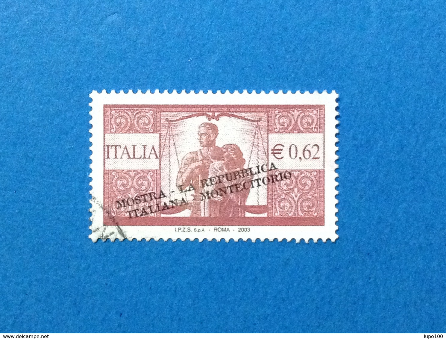 2003 ITALIA FRANCOBOLLO USATO STAMP USED MOSTRA MONTECITORIO - 2001-10: Usati