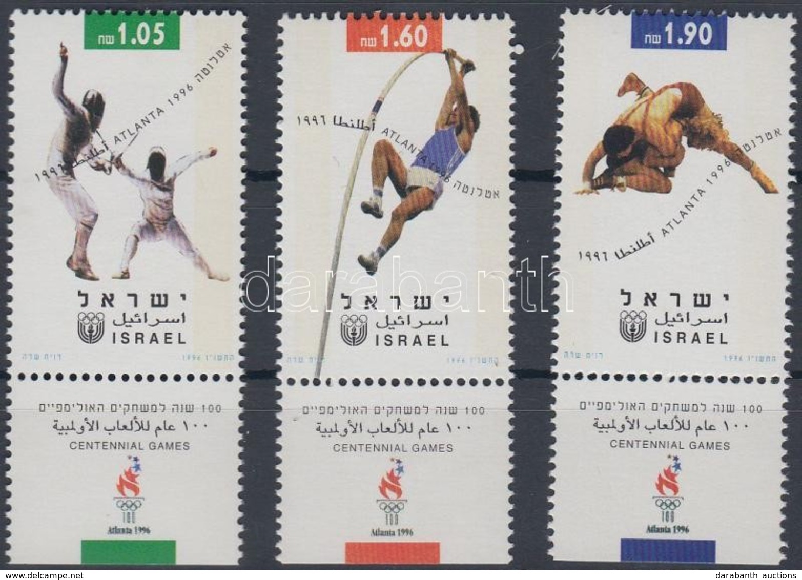 ** 1996 Atlantai Nyári Olimpia Tabos Sor Mi 1397-1399 - Andere & Zonder Classificatie