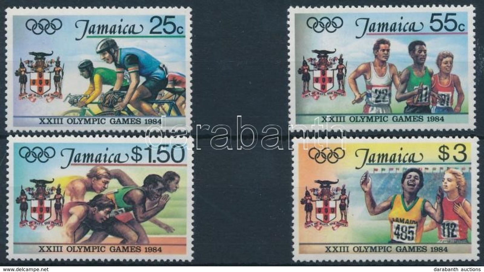 ** 1984 Nyári Olimpia, Los Angeles Sor Mi 585 A-588 A - Andere & Zonder Classificatie