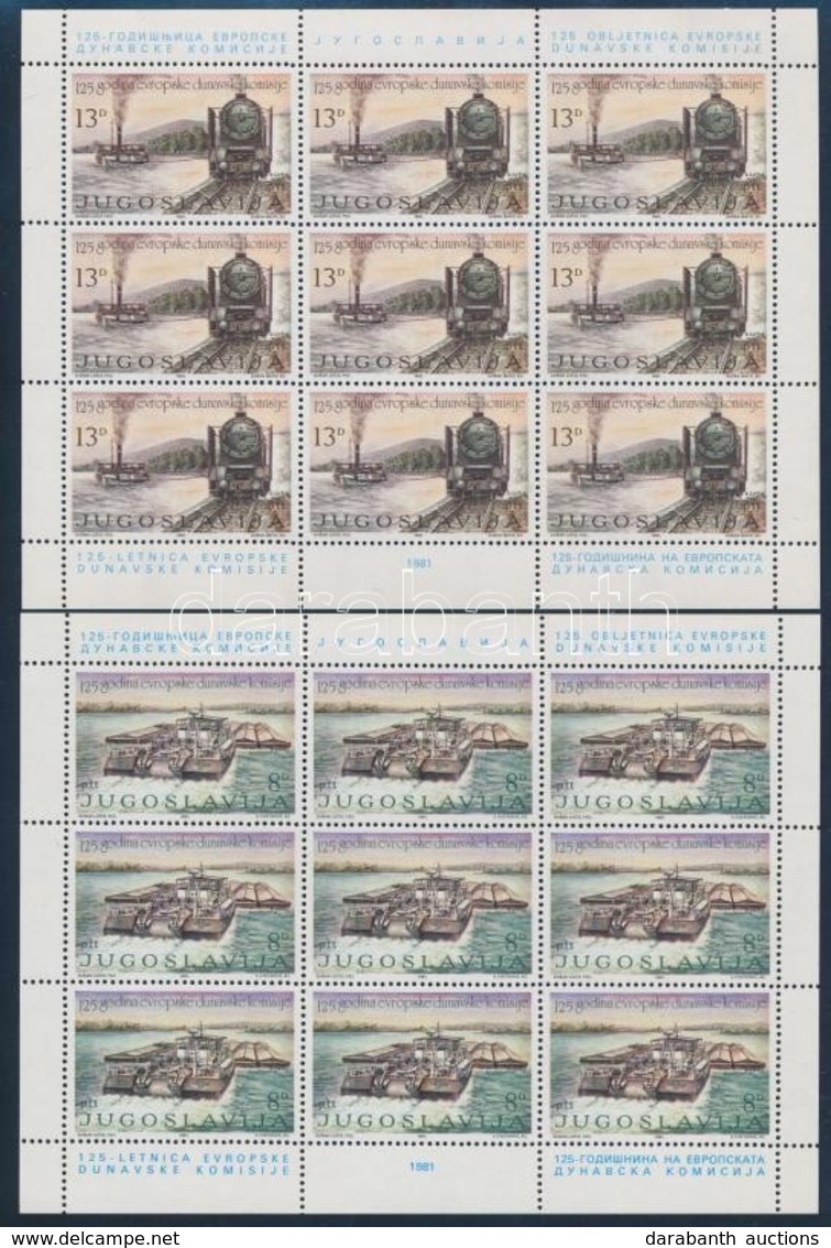 ** 1981 125 éves Az Európai Duna Bizottság Kisívsor Mi 1903-1904 - Andere & Zonder Classificatie