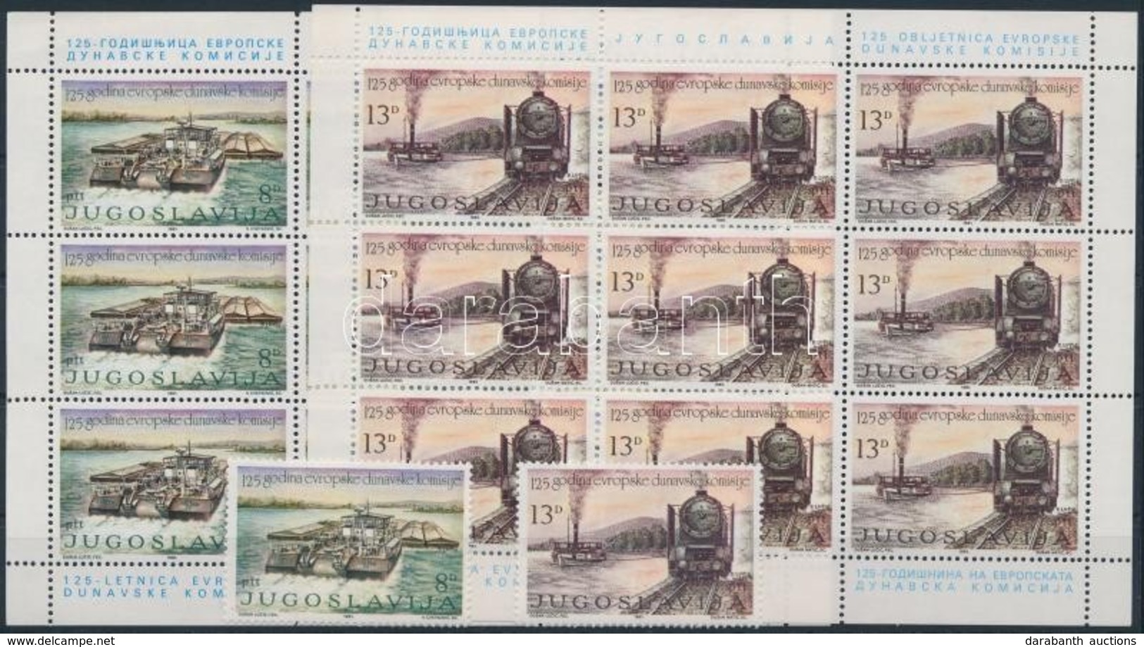 ** 1981 125 éves Az Európai Duna Bizottság Sor + Kisívsor Mi 1903-1904 - Andere & Zonder Classificatie