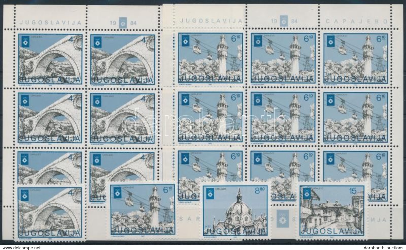 ** 1982 Téli Olimpia; Szarajevó Sor + Kisívsor Mi 1950-1953 - Andere & Zonder Classificatie