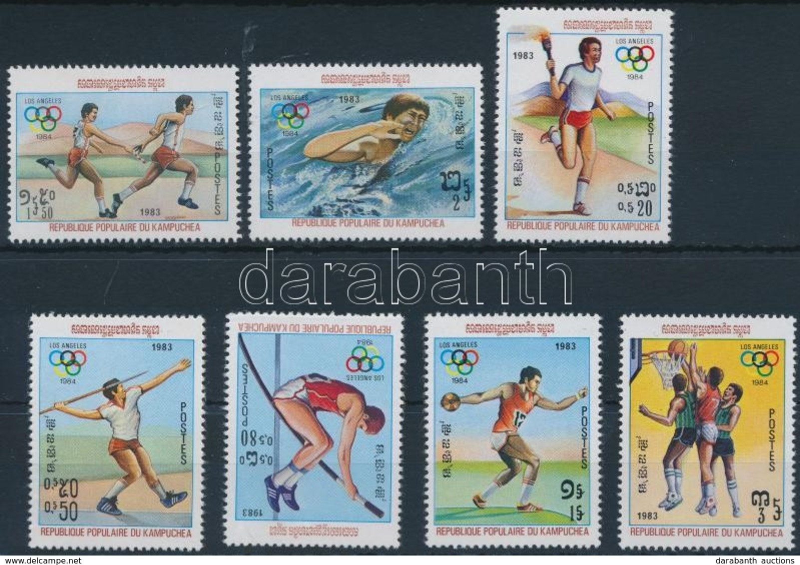 ** 1983 Nyári Olimpia, Los Angeles Sor Mi 454-460 - Andere & Zonder Classificatie