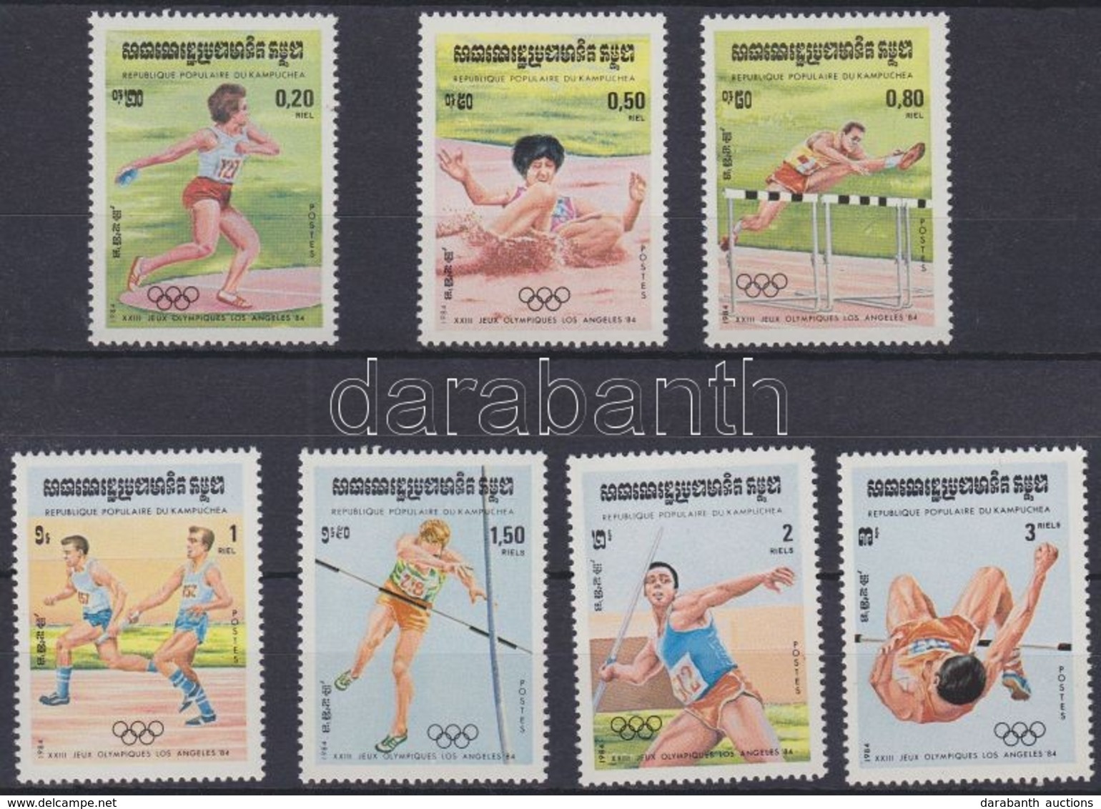 ** 1984 Los Angeles-i Olimpia Sor Mi 568-574 - Andere & Zonder Classificatie