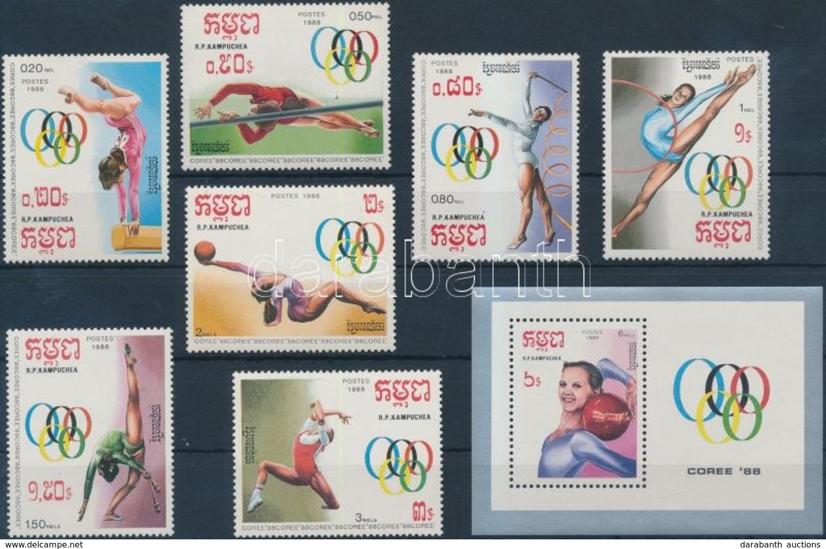 ** 1988 Olimpia Sor Mi 922-928 + Blokk 157 - Andere & Zonder Classificatie