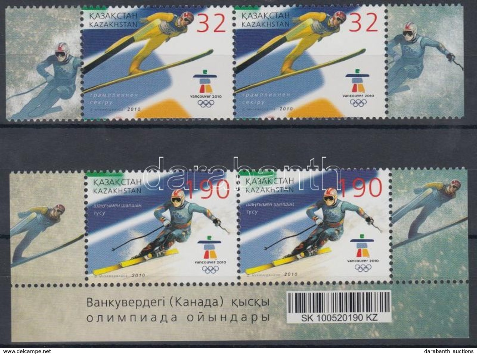 ** 2010 Téli Olimpia, Vancouver Sor Mi 671-672 ívszéli Párokban - Other & Unclassified