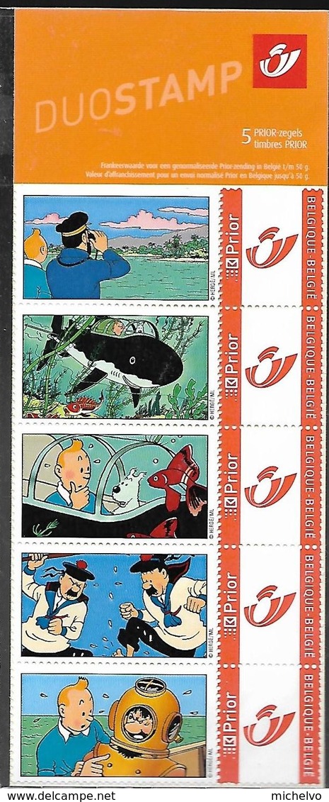 Belg. 2007 - Duostamp - Tintin (oeuvres De Hergé) Sous Blister - Other & Unclassified