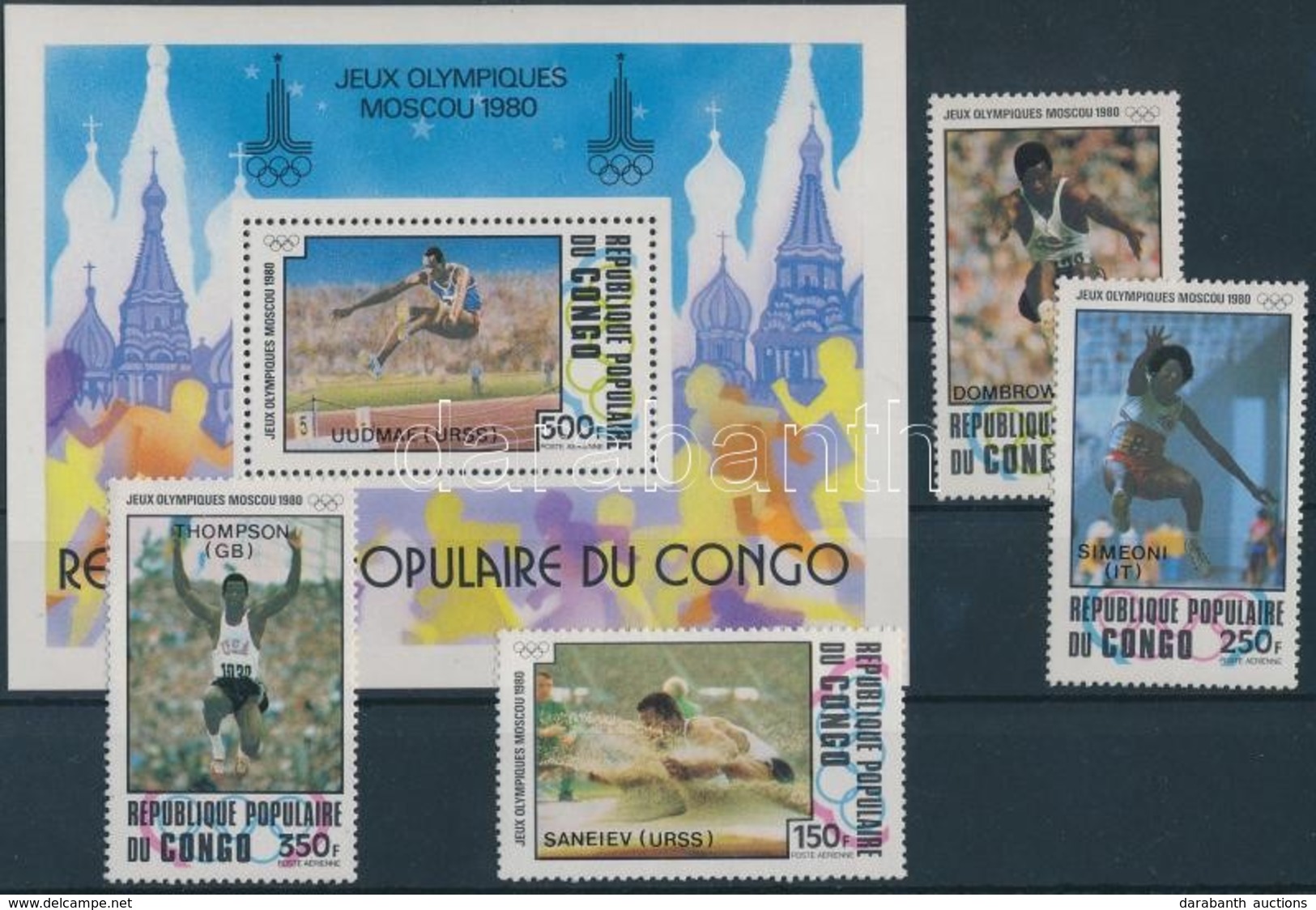 ** 1980 Olimpia Sor Mi 786-789 + Blokk 26 - Autres & Non Classés