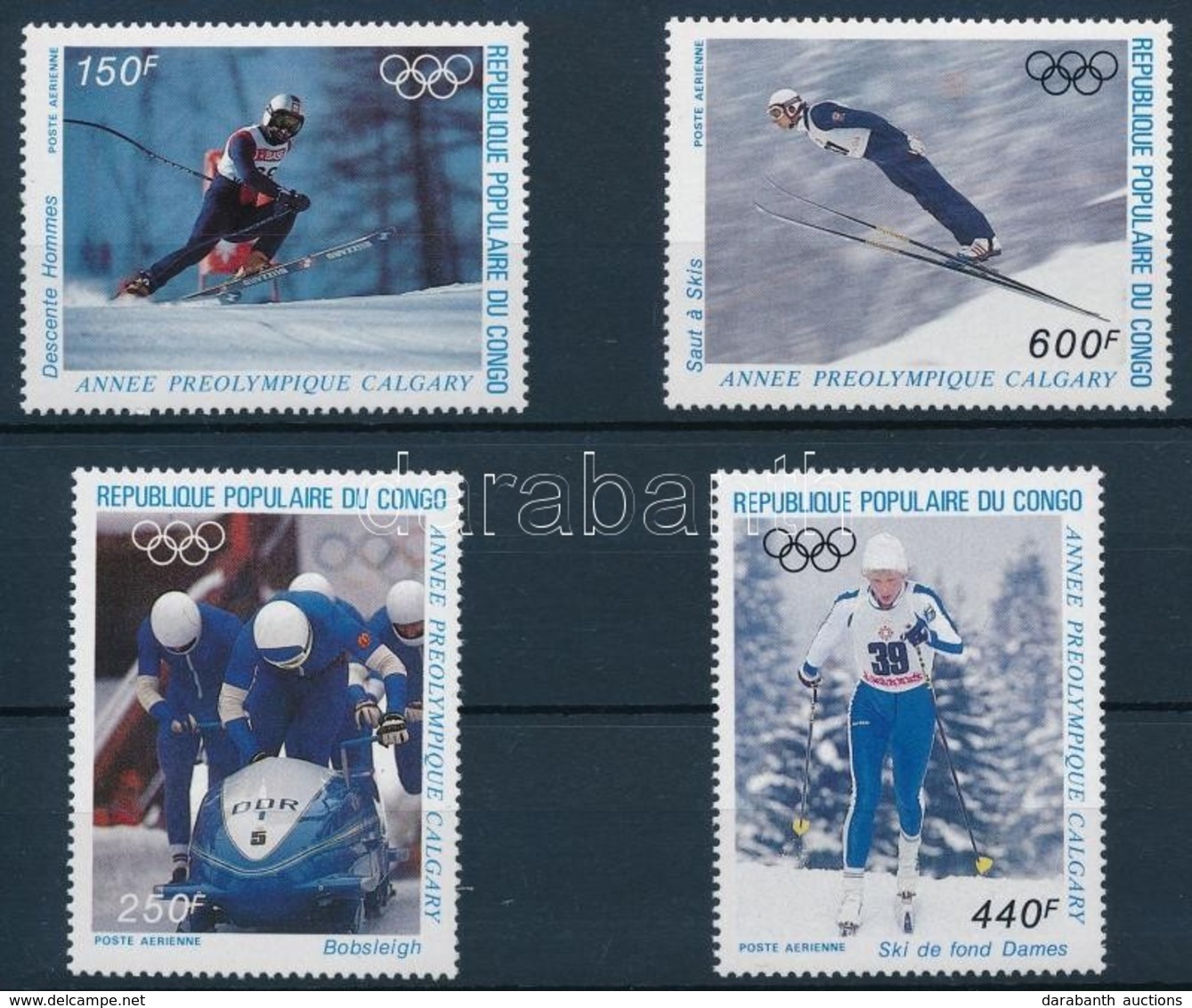 ** 1986 Téli Olimpia Sor Mi 1056-1059 - Andere & Zonder Classificatie