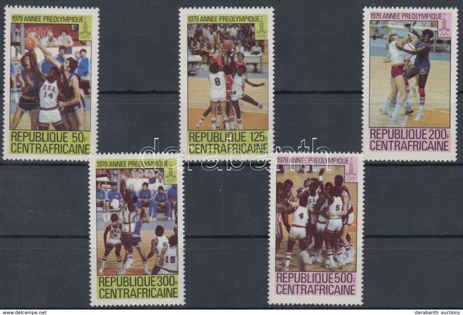 ** 1979 Nyári Olimpia Sor Mi 653-657 - Andere & Zonder Classificatie