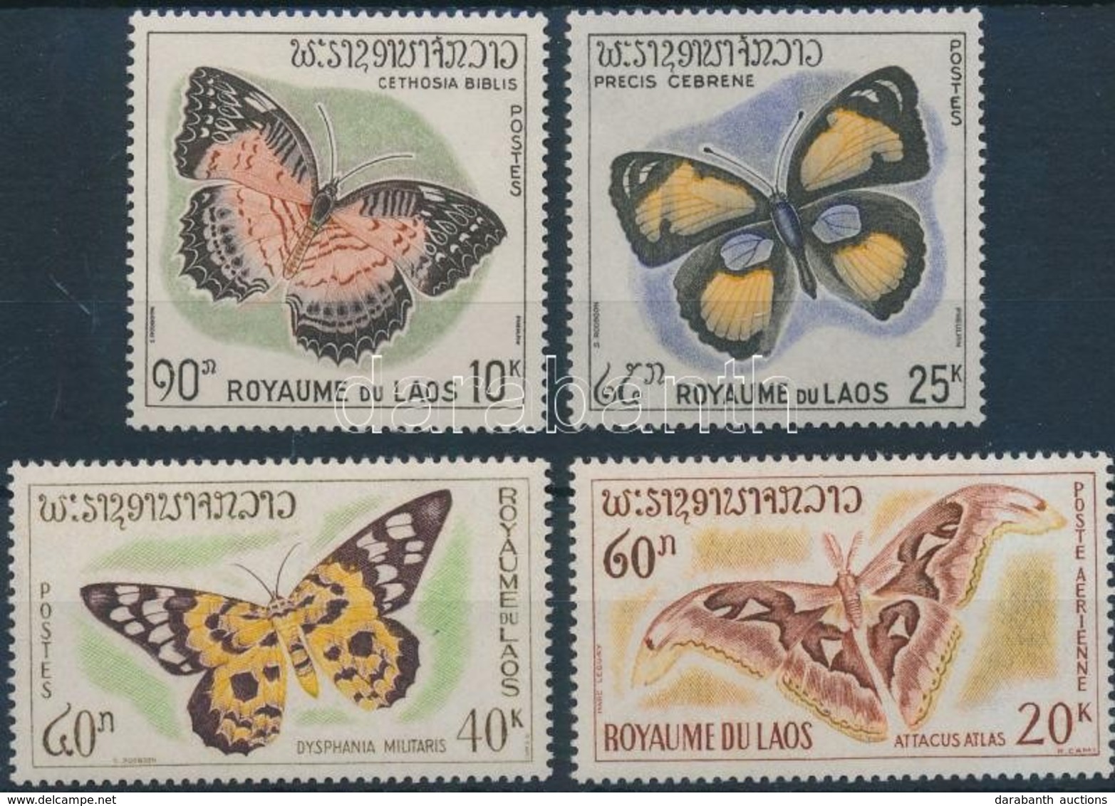 ** 1965 Lepkék Sor Mi 151-154 - Andere & Zonder Classificatie