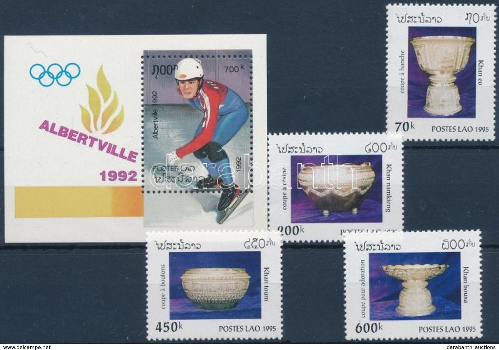 ** 1992 Olimpia Mi Blokk 141 + 1995 Ezüstedények Mi 1461-1464 - Andere & Zonder Classificatie