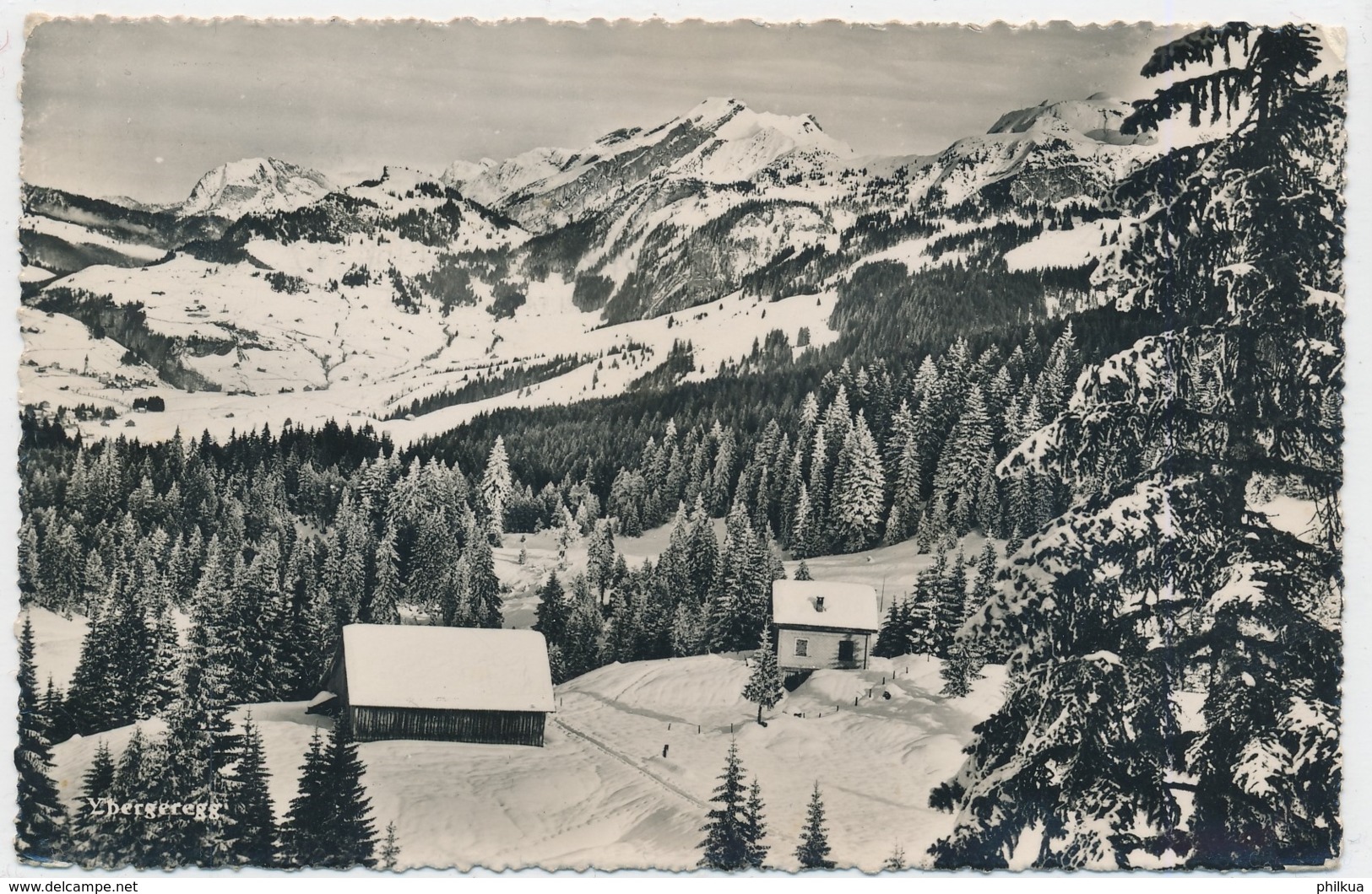 Ybergeregg - Gasthausstempel Berggasthaus Skilift Alois Reichmuth-Suter Post Rickenbach Schwyz - Andere & Zonder Classificatie