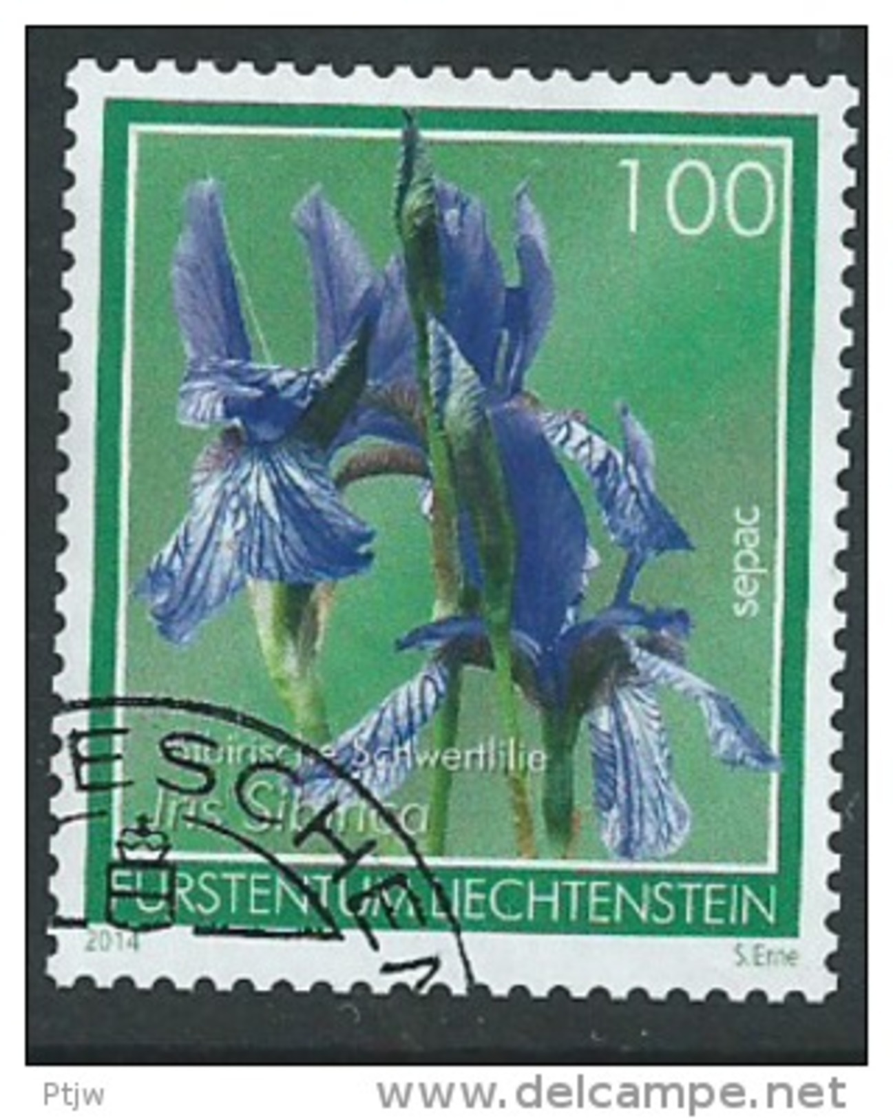 Stamp Of Liechtenstein 2014: Fleur Flower Garden SEPAC Used Oblitere Usata Briefmarken - Used Stamps