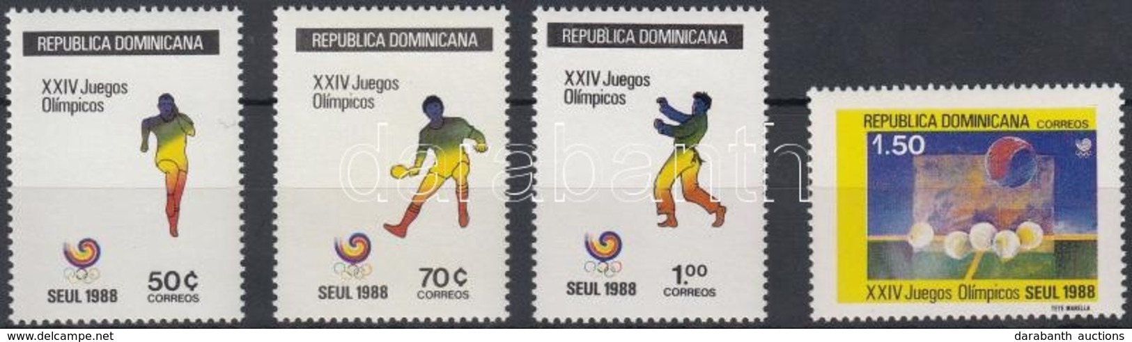 ** 1988 Nyári Olimpia, Szöul Sor Mi 1563-1566 - Andere & Zonder Classificatie