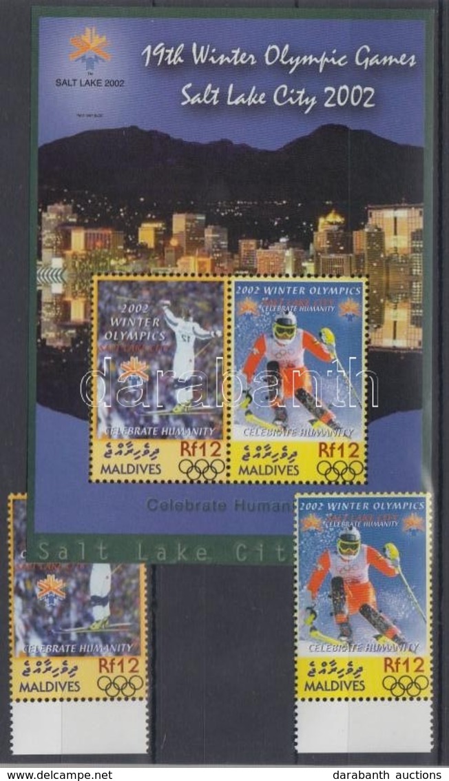 ** 2002 Téli Olimpia Salt Lake City Mi 3969-3970 + Blokk Mi 520 - Andere & Zonder Classificatie