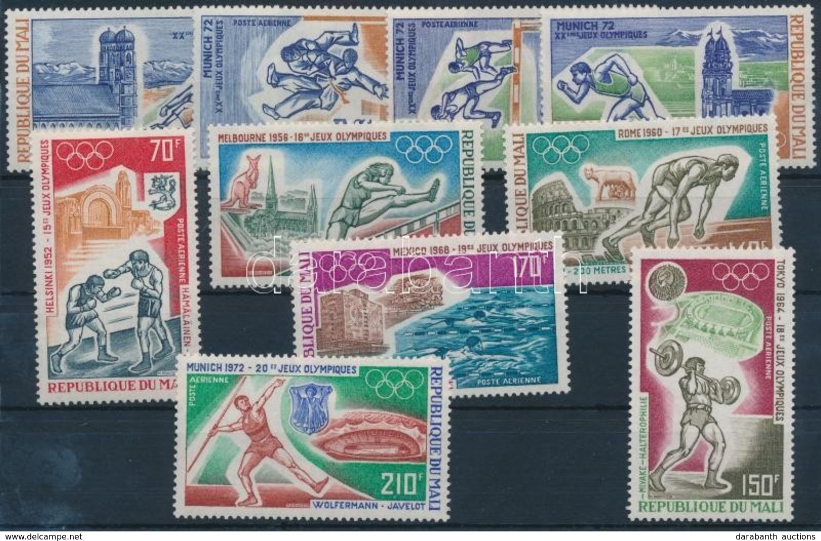 ** 1972 Nyári Olimpia 2 Klf Sor Mi 316-319 + 355-360 - Andere & Zonder Classificatie