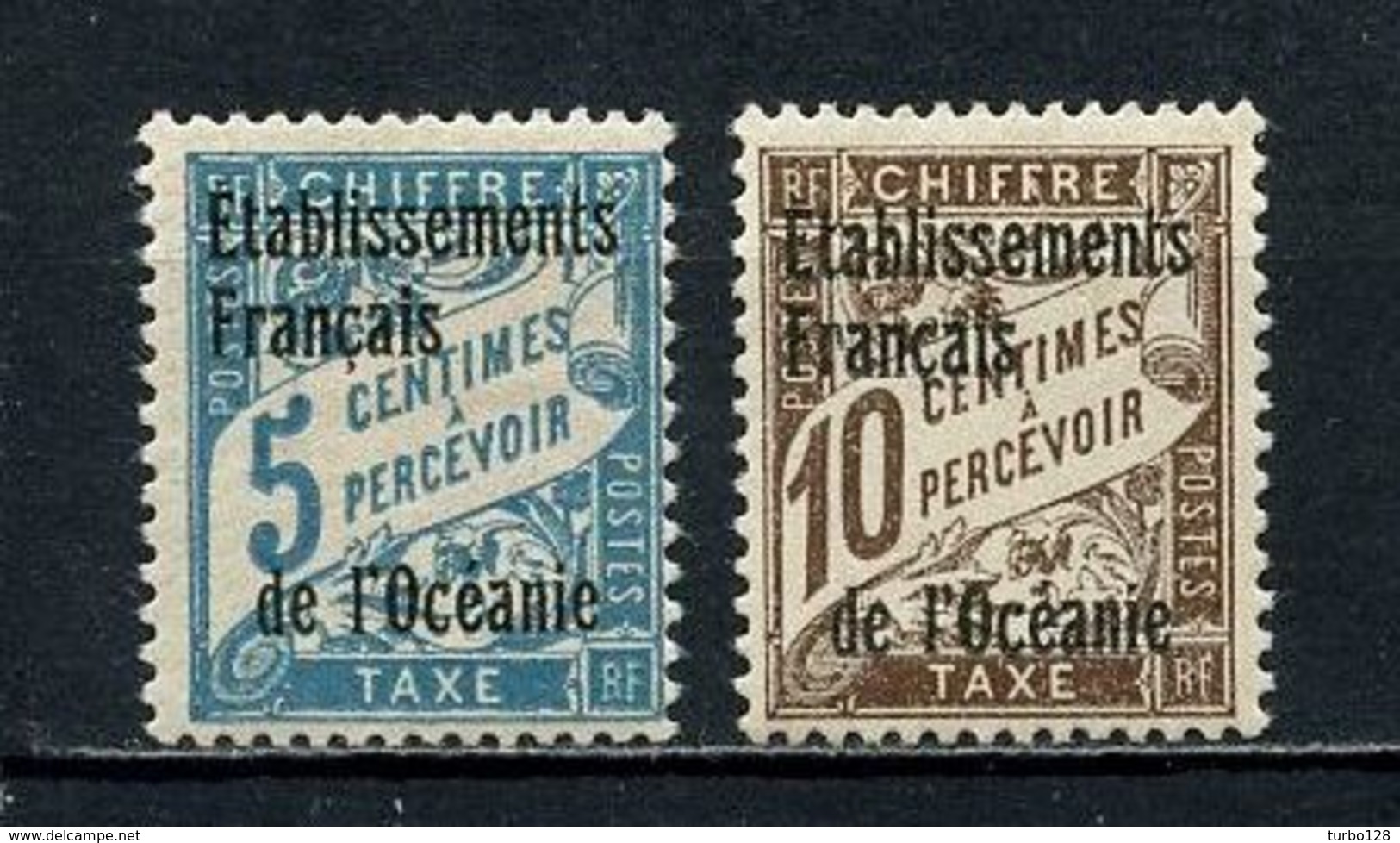 OCEANIE 1926 TAXE N° 1/2 * Neuf MH Infime Trace De Charnière TB TTB C 2 € - Timbres-taxe