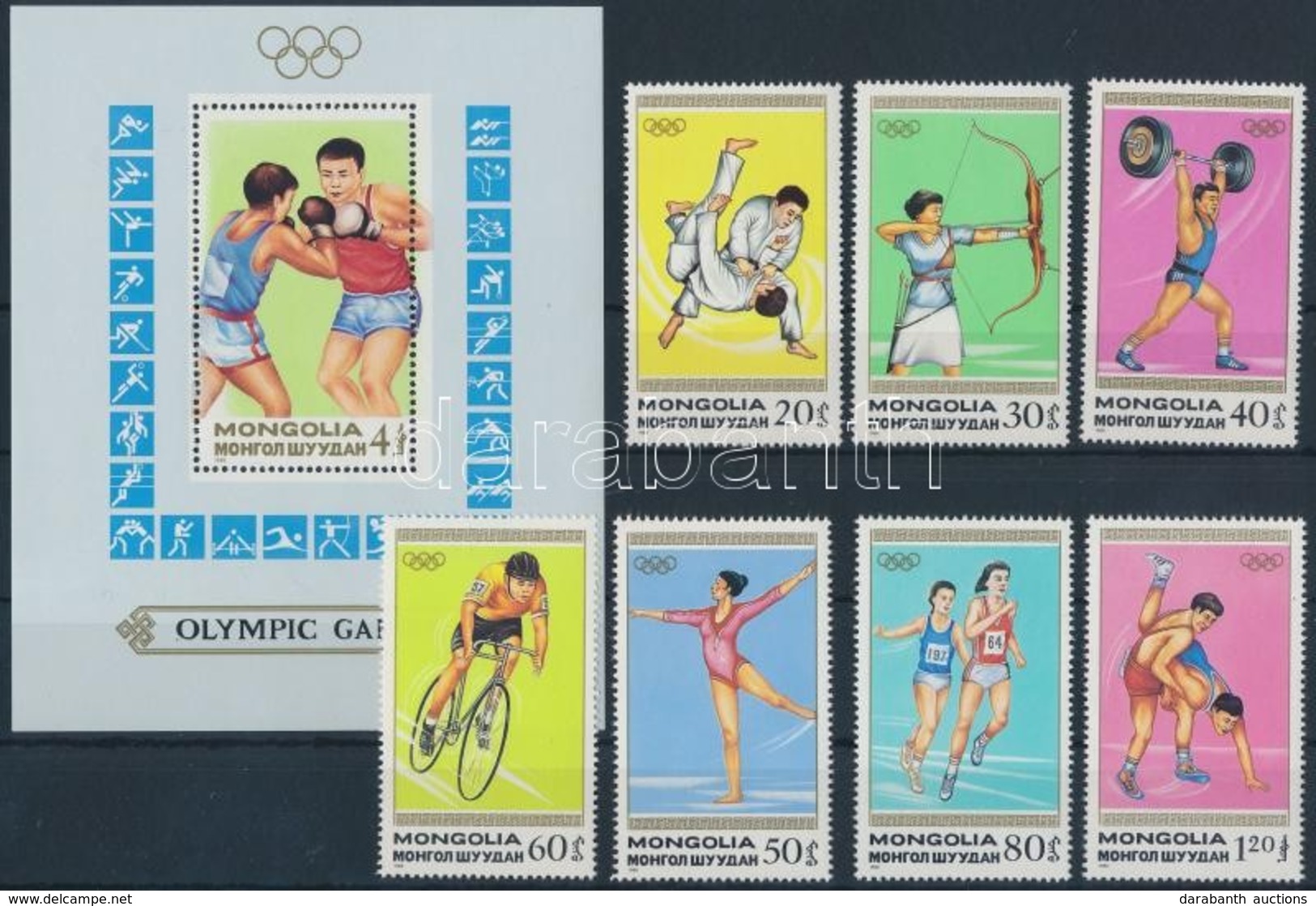 ** 1988 Nyári Olimpia Sor Mi 1964-1970 + Blokk Mi 129 - Andere & Zonder Classificatie