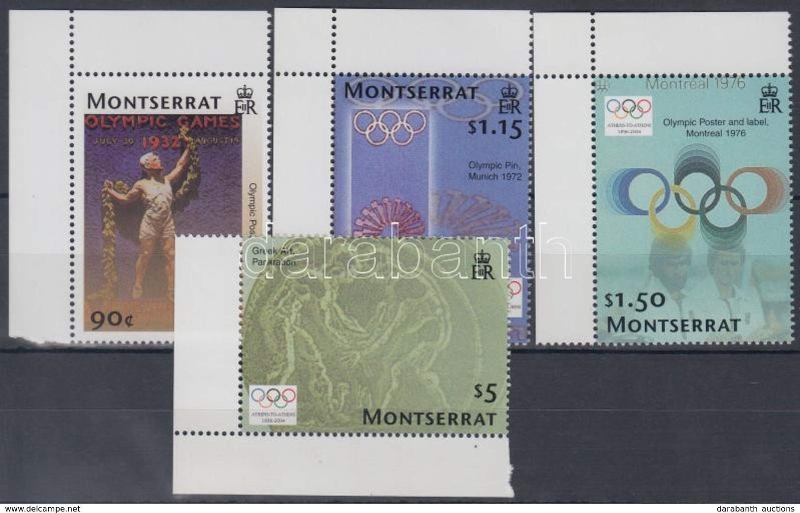 ** 2004 Olimpia Athén ívsarki Sor Mi 1230-1233 - Andere & Zonder Classificatie