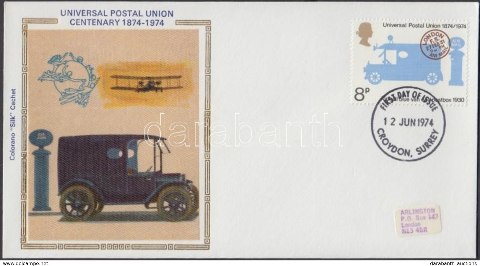 ** 1974 100 éves Az UPU Sor Mi 650-653 + 4 FDC + Angol Kiadvány Az UPU-ról - Andere & Zonder Classificatie