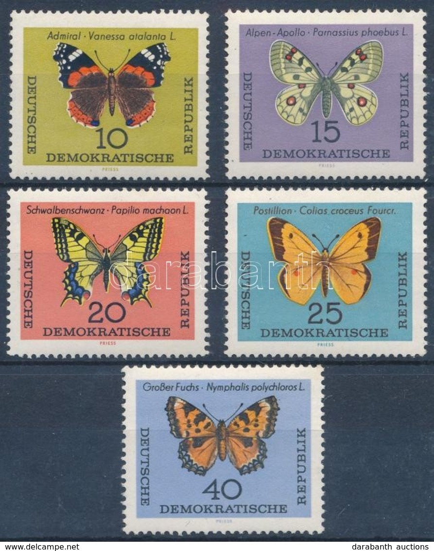 ** 1964 Lepke Sor,
Butterfly Set
Mi 1004-1008 - Andere & Zonder Classificatie