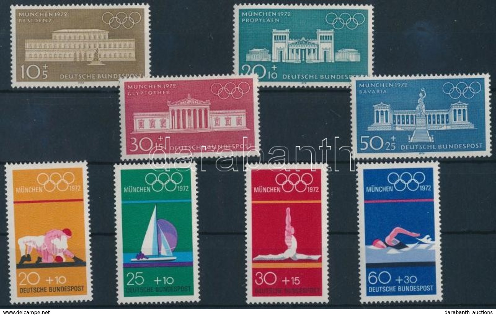 ** 1970 + 1972 Nyári Olimpia 2 Klf Sor Mi 624-627 + 719-722 - Andere & Zonder Classificatie