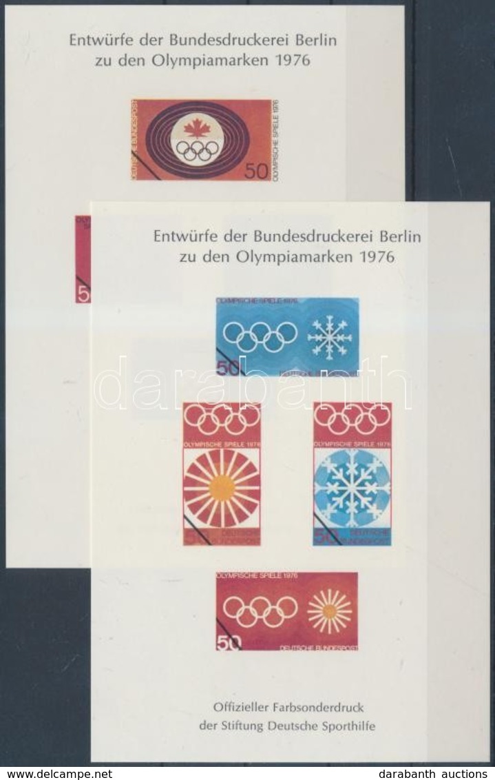 1976 2 Klf Olimpia Emléklap - Andere & Zonder Classificatie