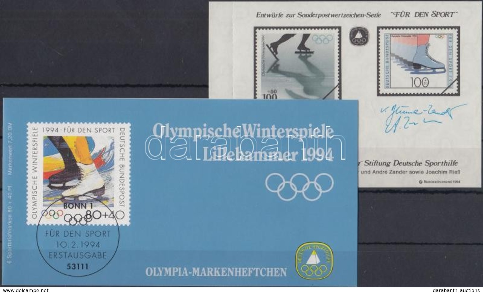 ** 1994 Téli Olimpia, Lillehammer Bélyegfüzet Mi 1717 - Andere & Zonder Classificatie