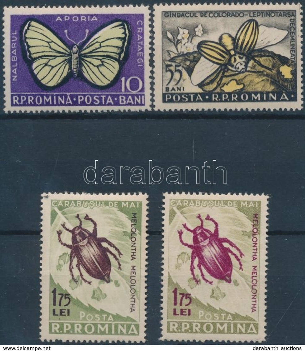 ** 1956 Rovarkártevők Sor Mi 1586-1588 A+b - Andere & Zonder Classificatie