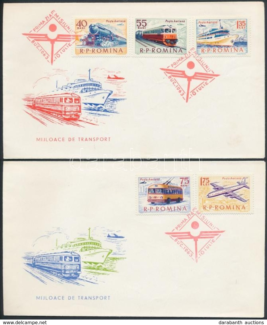 1963 Tömegközlekedési Járművek Sor Mi 2161-2165 2 Db FDC - Andere & Zonder Classificatie