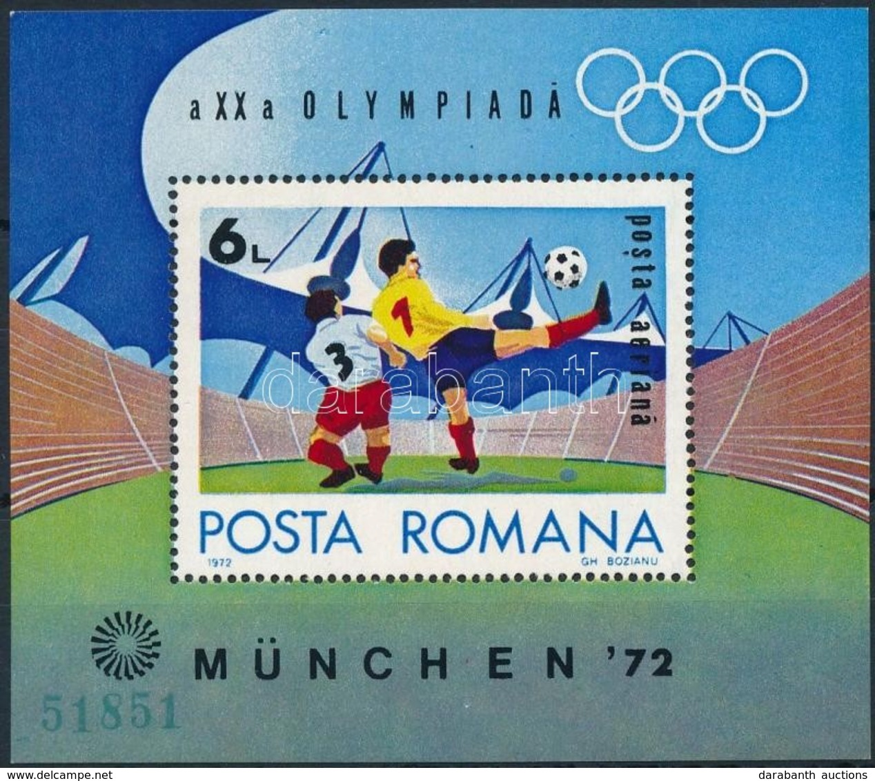 ** 1972 Olimpia Blokk 97 - Andere & Zonder Classificatie