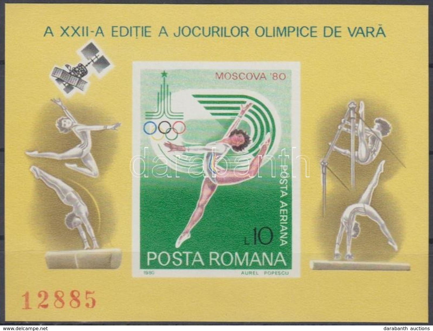 ** 1980 Moszkvai Nyári Olimpia Blokk Mi 172 - Andere & Zonder Classificatie