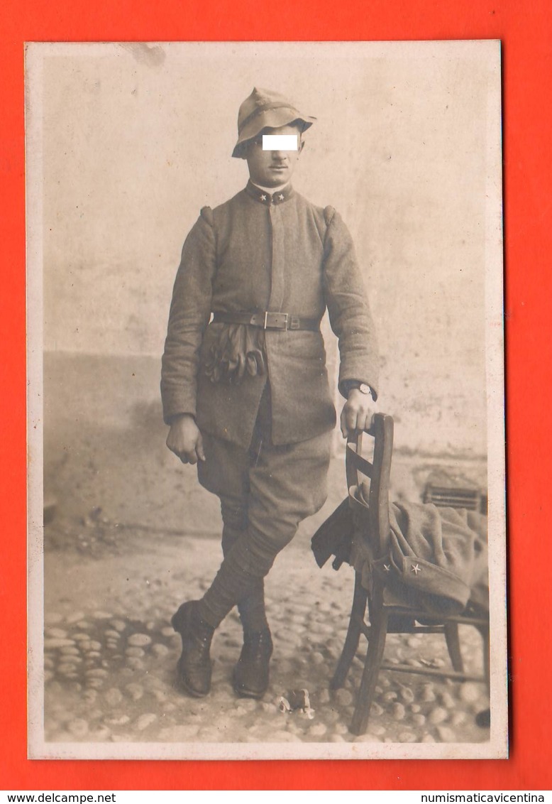 Alpino In Posa Foto Anni 1915 1920 Italian Soldier - War, Military