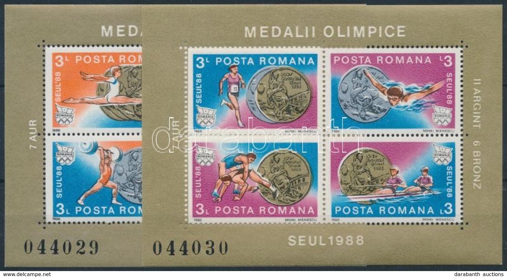 ** 1988 Nyári Olimpia, Szöul Blokksor Mi 250-251 - Andere & Zonder Classificatie