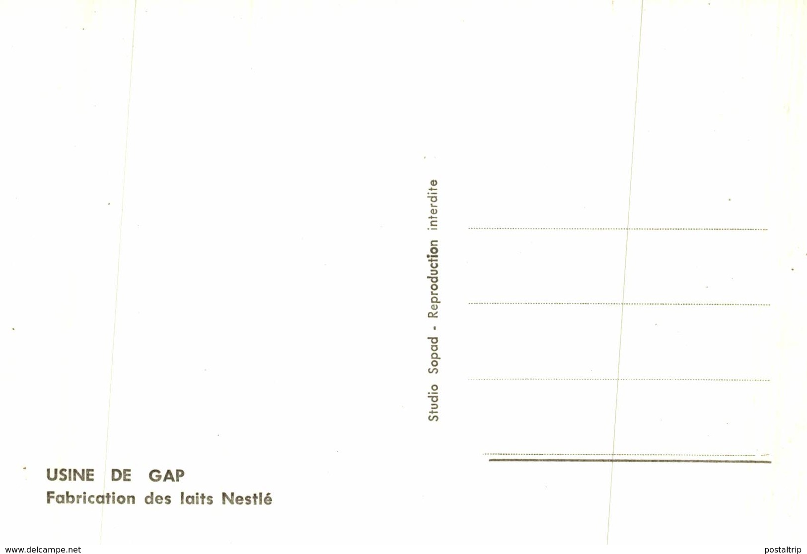 USINE DE GAP FABRICATION DES LAITS NESTLE Francia France Frankreich - Gap