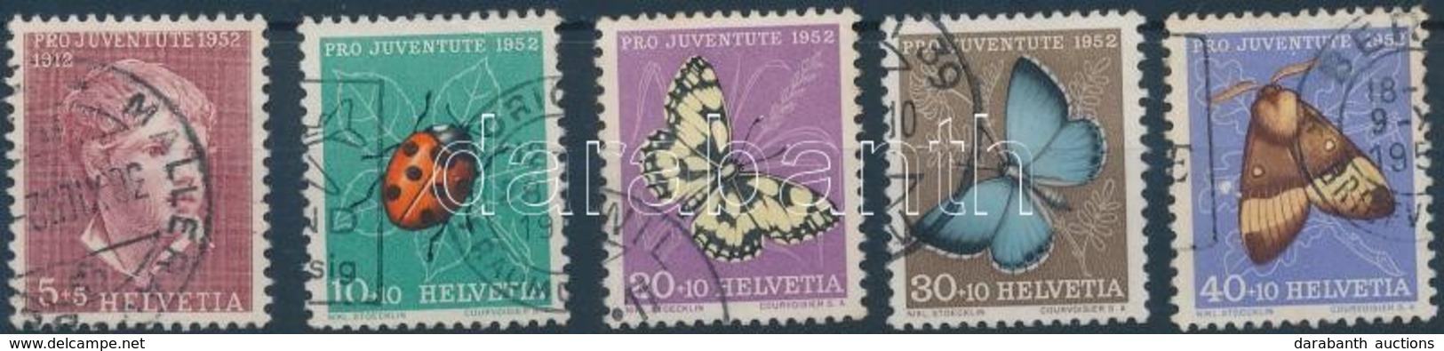 O 1952 Pro Juventute Sor Mi 575-579 - Andere & Zonder Classificatie