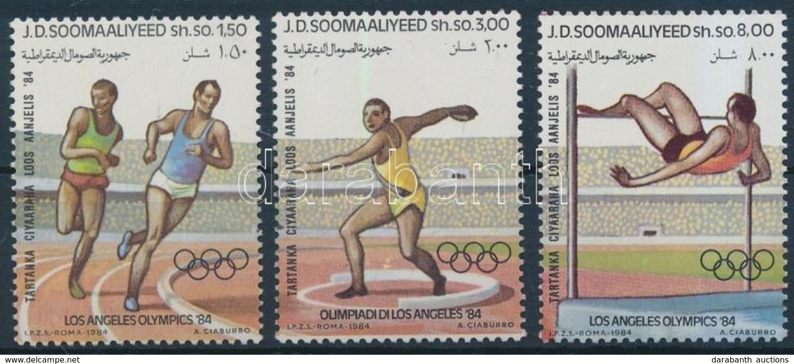 ** 1984 Nyári Olimpia Sor Mi 353-355 - Andere & Zonder Classificatie