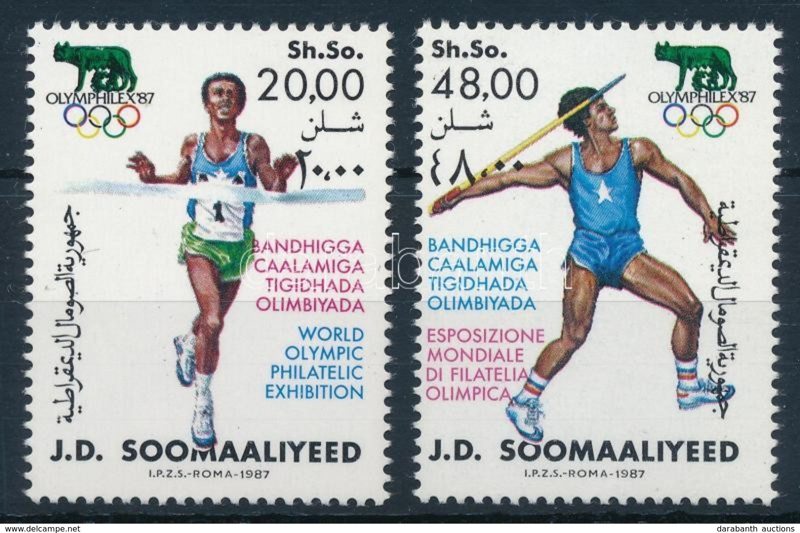 ** 1987 Olymphilex Sor Mi 398-399 - Andere & Zonder Classificatie