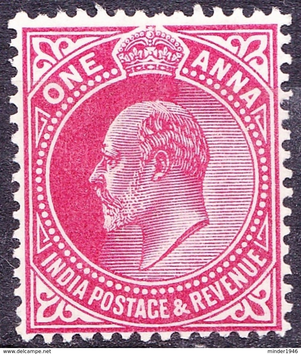 INDIA 1907 KEDVII 1 Anna Carmine SG150 MH - 1902-11 King Edward VII