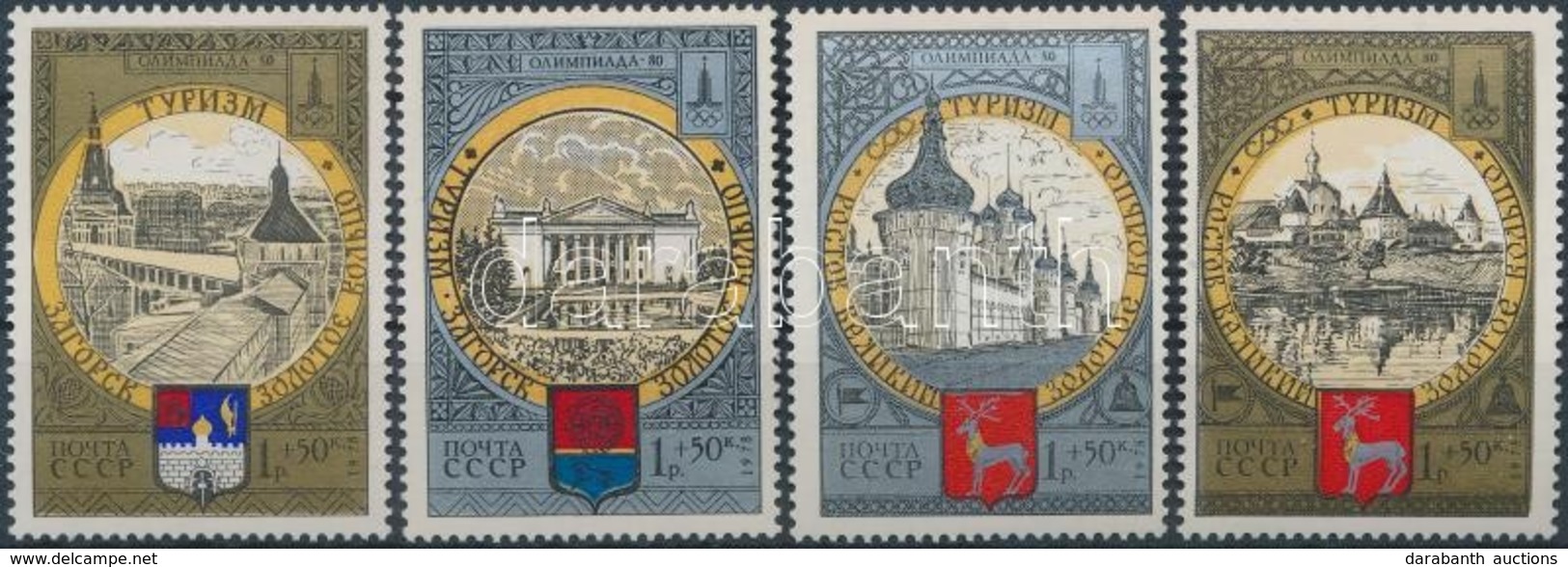 ** 1978 Nyári Olimpia 1980, Moszkva Sor Mi 4788-4791 - Andere & Zonder Classificatie