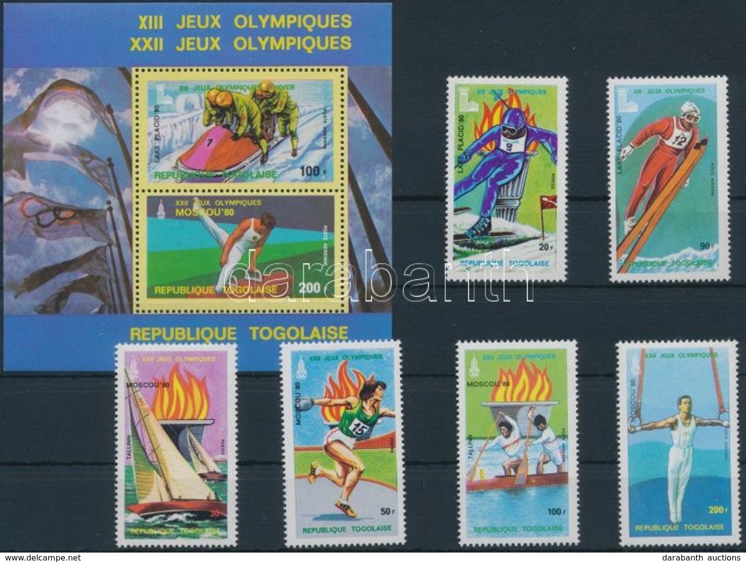 ** 1979 Olimpia Sor Mi 1380-1385 A + Blokk 146 - Andere & Zonder Classificatie